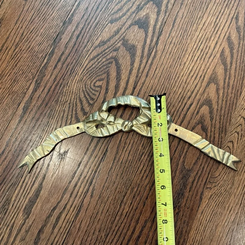 Vintage Brass Bow‎ Ribbon Wall Hanging 14